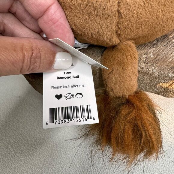 Jellycat Brown and Orange Highland Cow Stuffed Animal - Picture 10 of 13